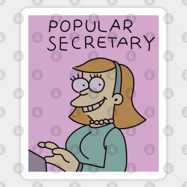 Popular Secretary Magazine Magnet by saintpetty